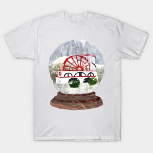 Laxey wheel snowglobe T-Shirt